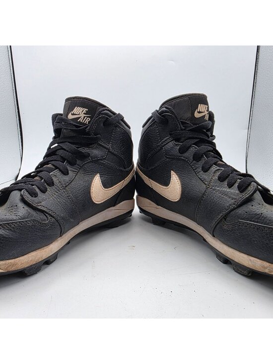 Air Jordan 1 Retro MCS High Mens Size 8.5 Baseball Cleats Black White AV5354-011 main image 5